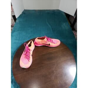 Nike Free Flyknit 3.0 Shoes Size 7.5 Womens Orange Running Barefoot 718420-600